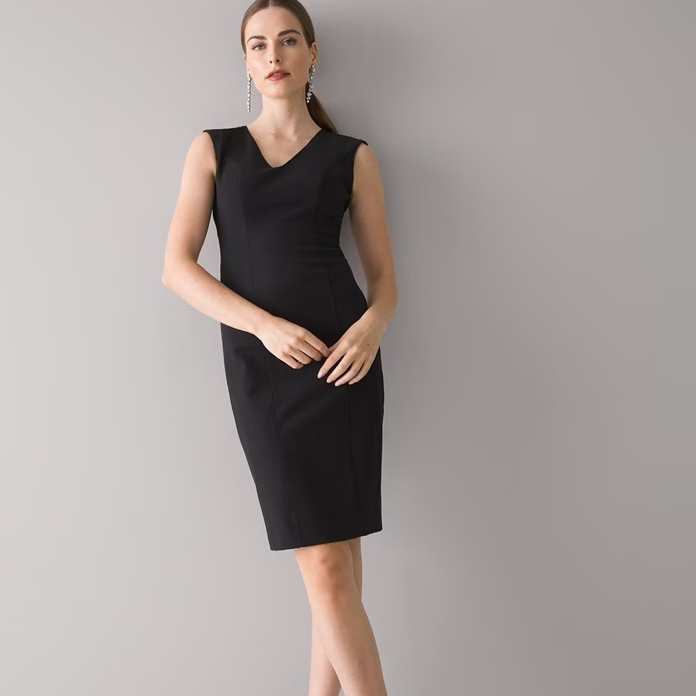 White House Black Market Comfort Stretch Sheath—Size 6P